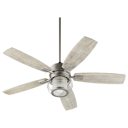 Quorum Galveston Fan Satin Nickel 3525-65